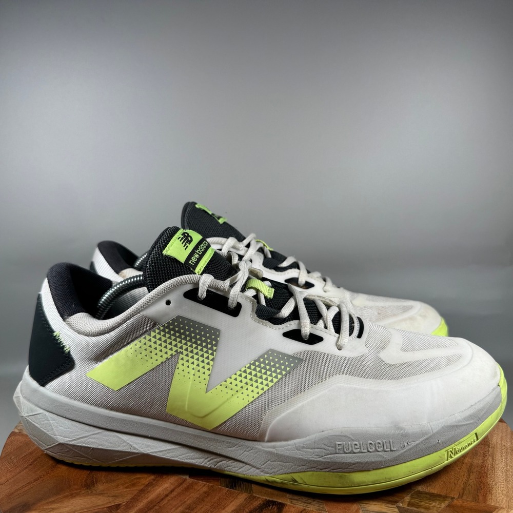 New Balance FuelCell 796v4 Mens Tennis Shoes White Neon MCH796W4 Size 12 2E